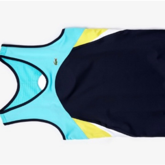 Women's Lacoste SPORT Breathable Stretch Tennis Tank Top - Picture 2 of 2